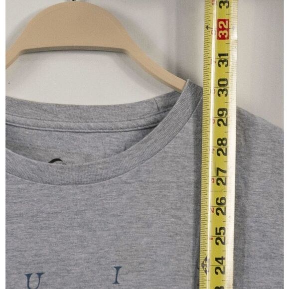 Quiksilver Waves Ocean Beach Gray T-Shirt Size L - Picture 2 of 5